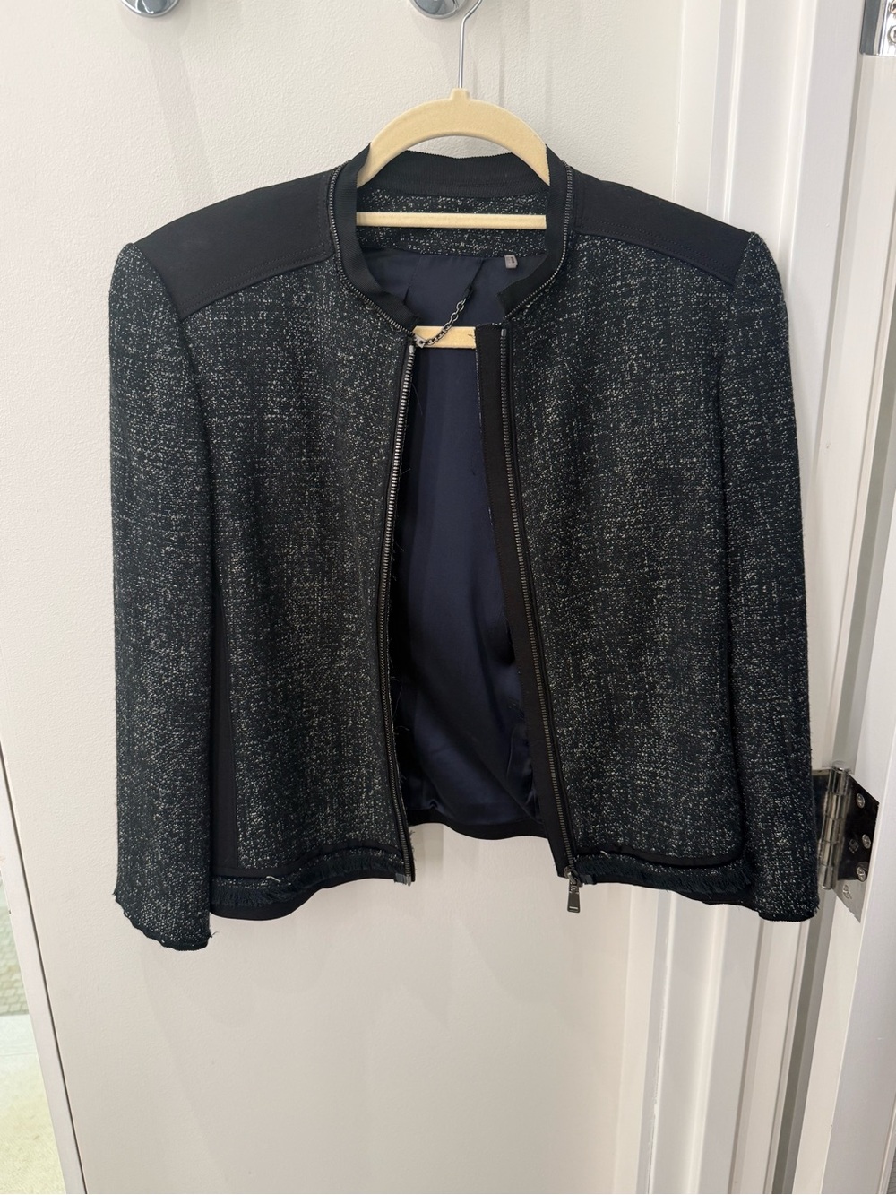 Elie Tahari Tweed Pearson Blazer